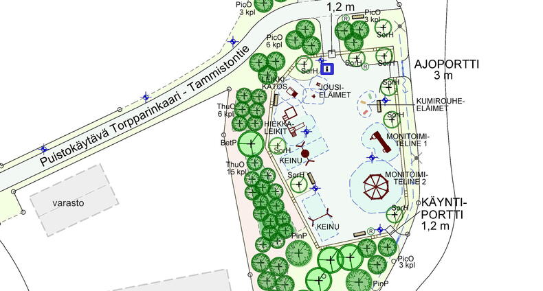 Tarhurinpuiston leikkialueen ja puistokäytävän yleissuunnitelma
