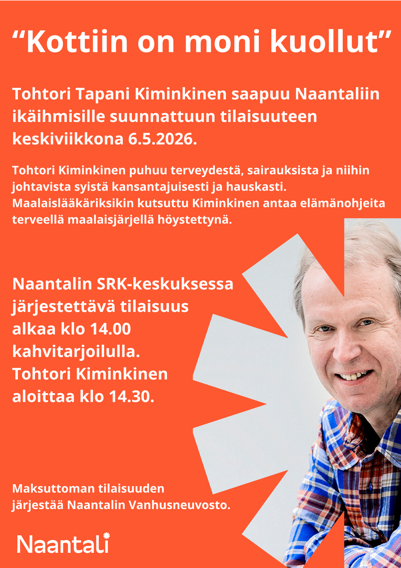 Tohtori Kiminkinen Naantalissa 6.5.2026 mainos