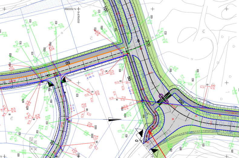 Esimerkki asemapiirroksesta