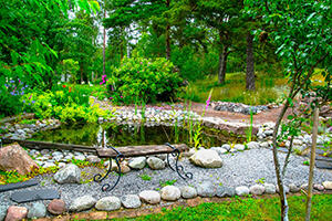 Pirjo Evestin ja Heikki Nuutisen persoonallisen kaunis piha palkittiin kunniakirjalla, kuvaaja: Merja Leino.