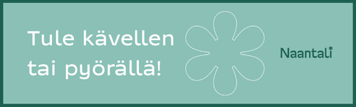 Tule kävellen tai pyörällä.