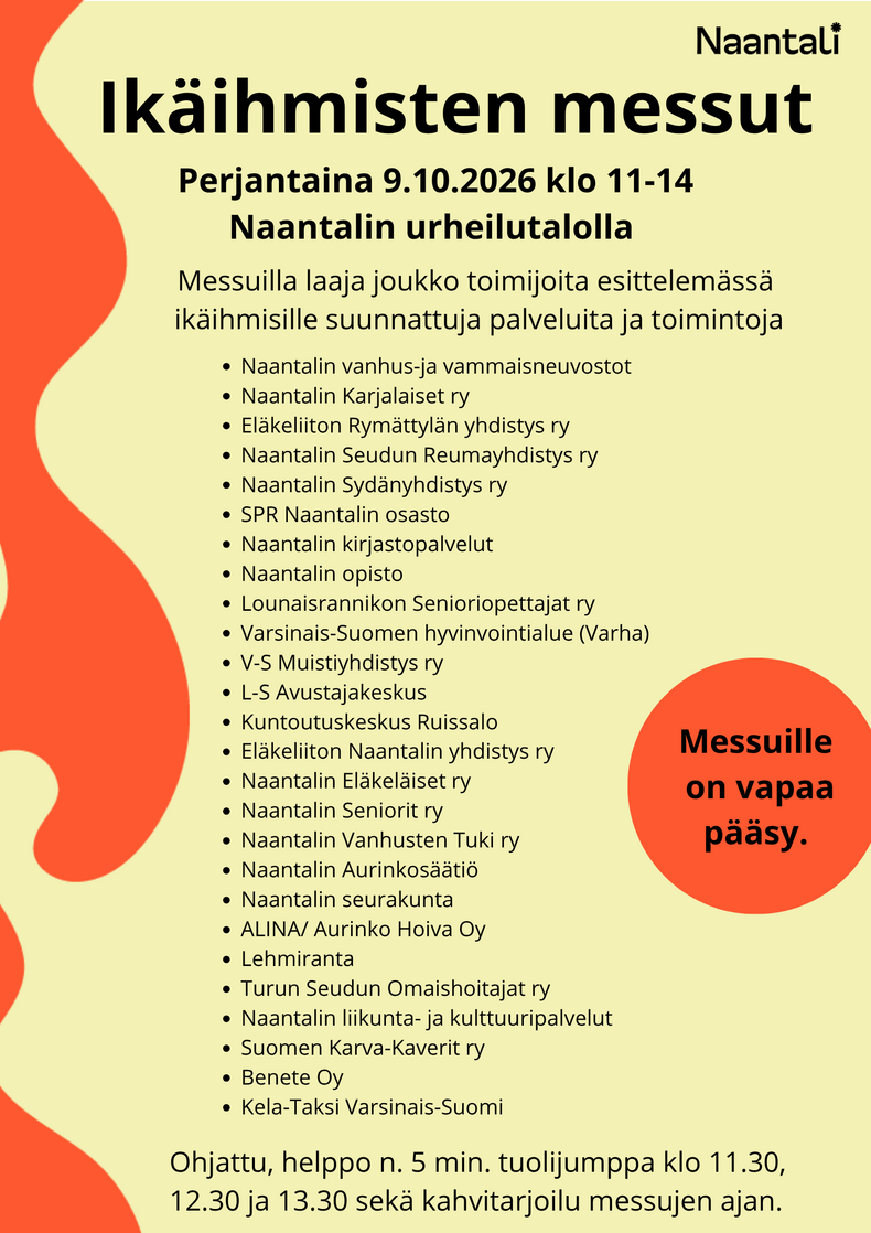 Ikäihmisten messujen mainos