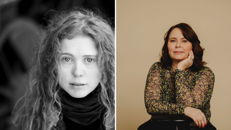 Runoilijat Elina Sallinen (kuva: Olli-Pekka Tennilä) ja Saila Susiluoto (kuva: Sabrina Bqain)
