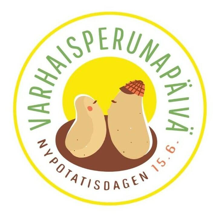 Kansallisen Varhaisperunapäivän 15.6. logo.