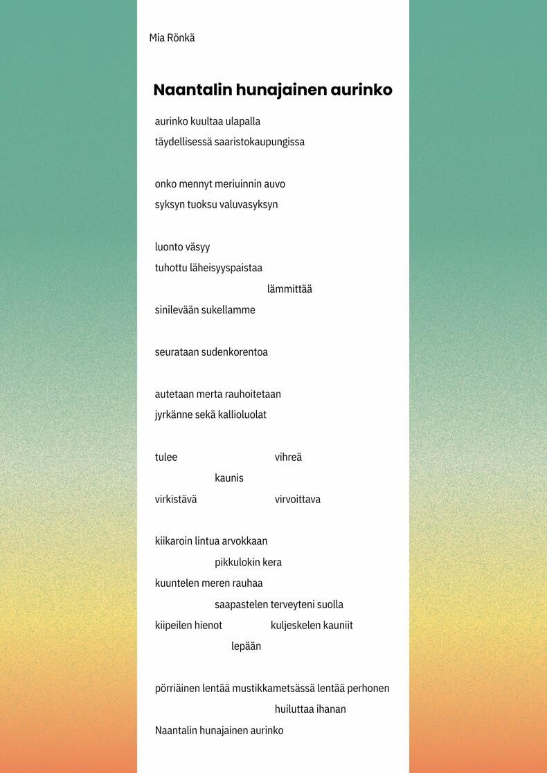 Naantalin hunajainen aurinko