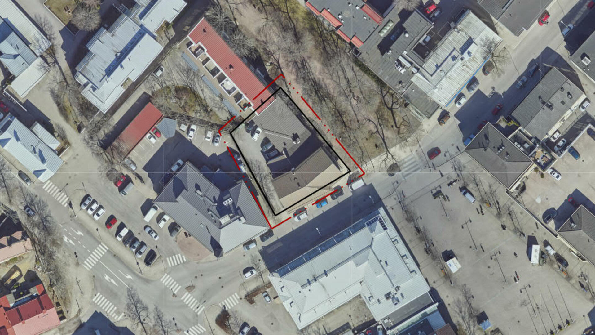 Tullikatu 10 (Birgiatan talon) asemakaavamuutos, ilmakuva 