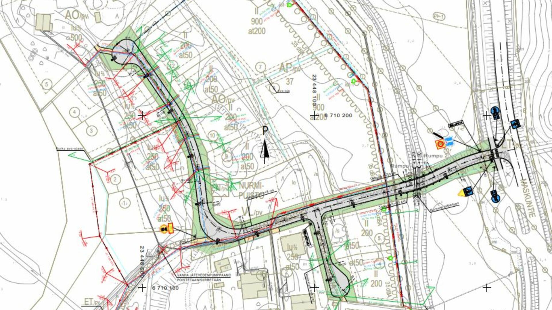 Yleiskartta Haavuoren asemakaava-alueesta