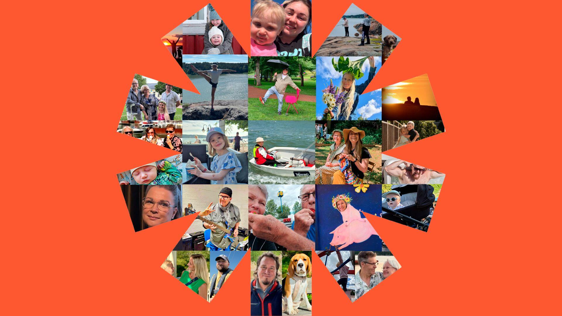 Ilo-valokuvakilpailuun osallistuneiden kuvien koostekuva.