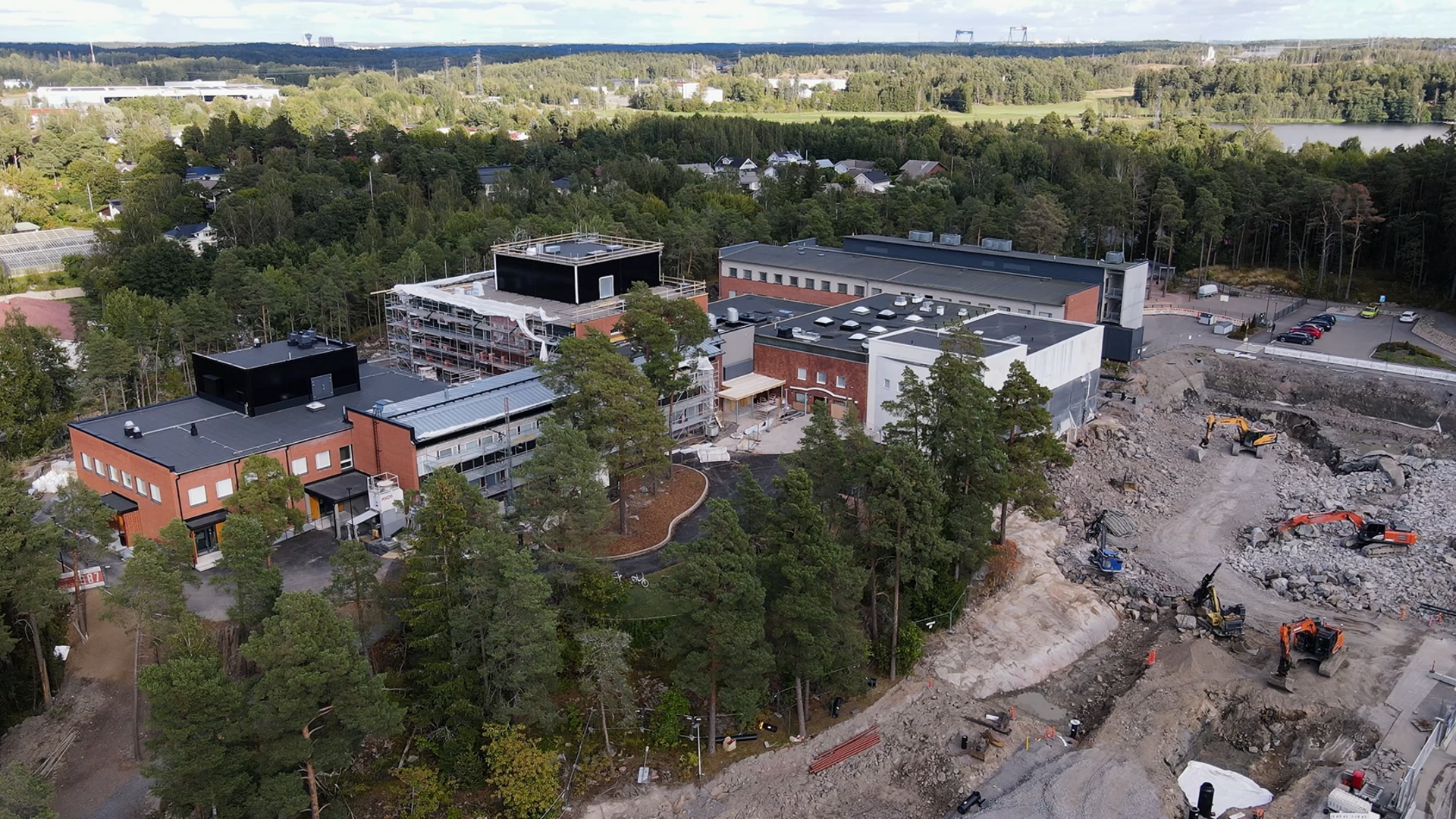 Kalevanniemen kampus ilmakuva