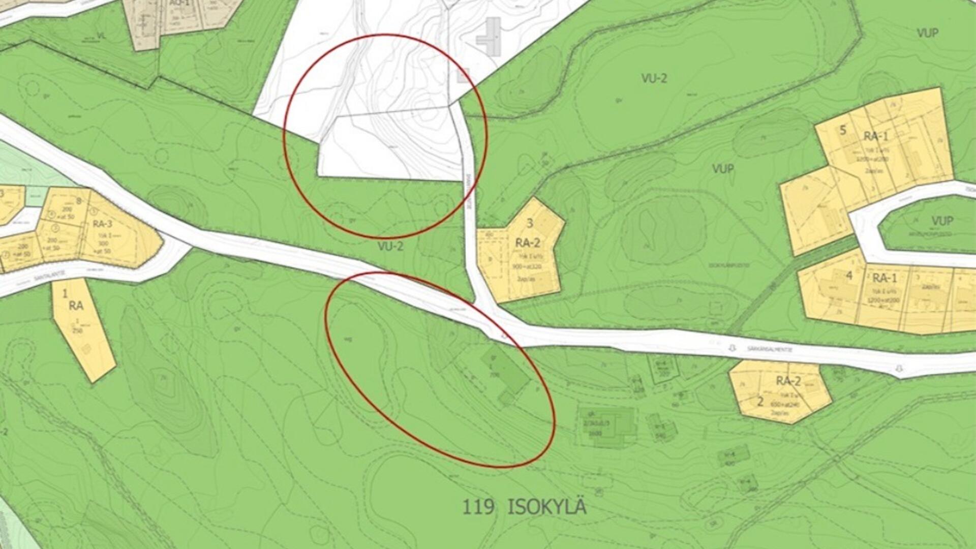 Suunnittelualueen alustava rajaus