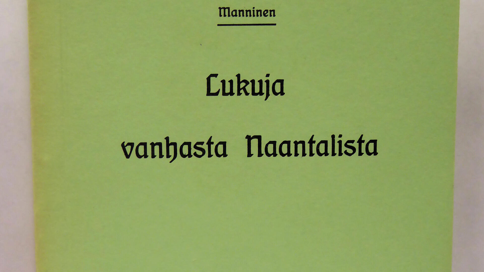 pieni vihreä kirjanen
