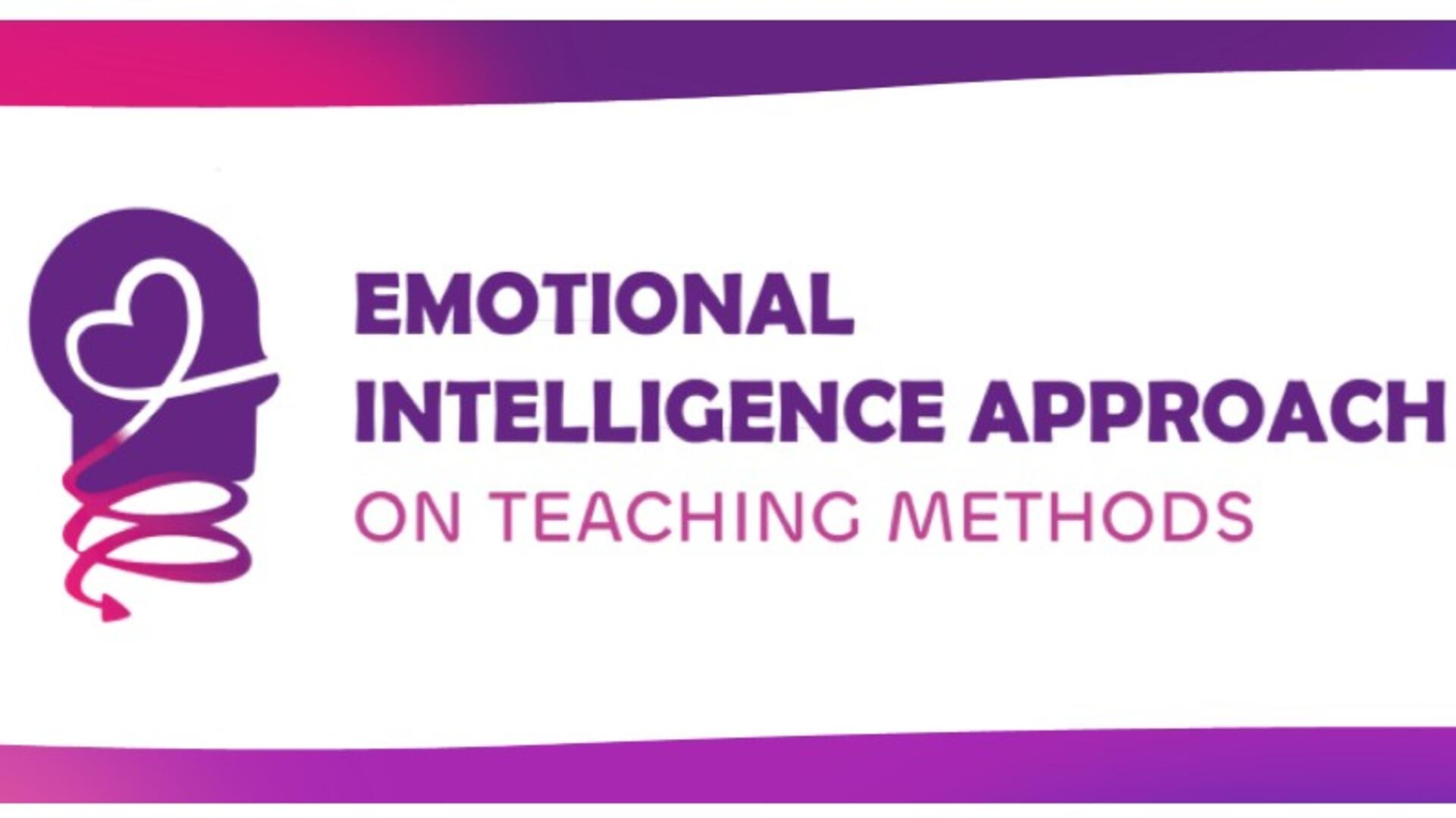 Kuvassa on lukion Erasmus projektin (Emotional Intelligence Approach on Teaching Methods) logo.