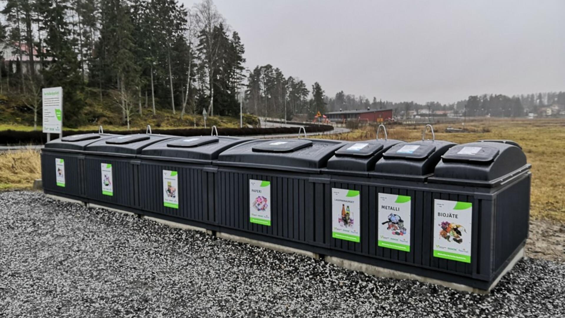 Molokin korttelikeräyspiste Immasissa