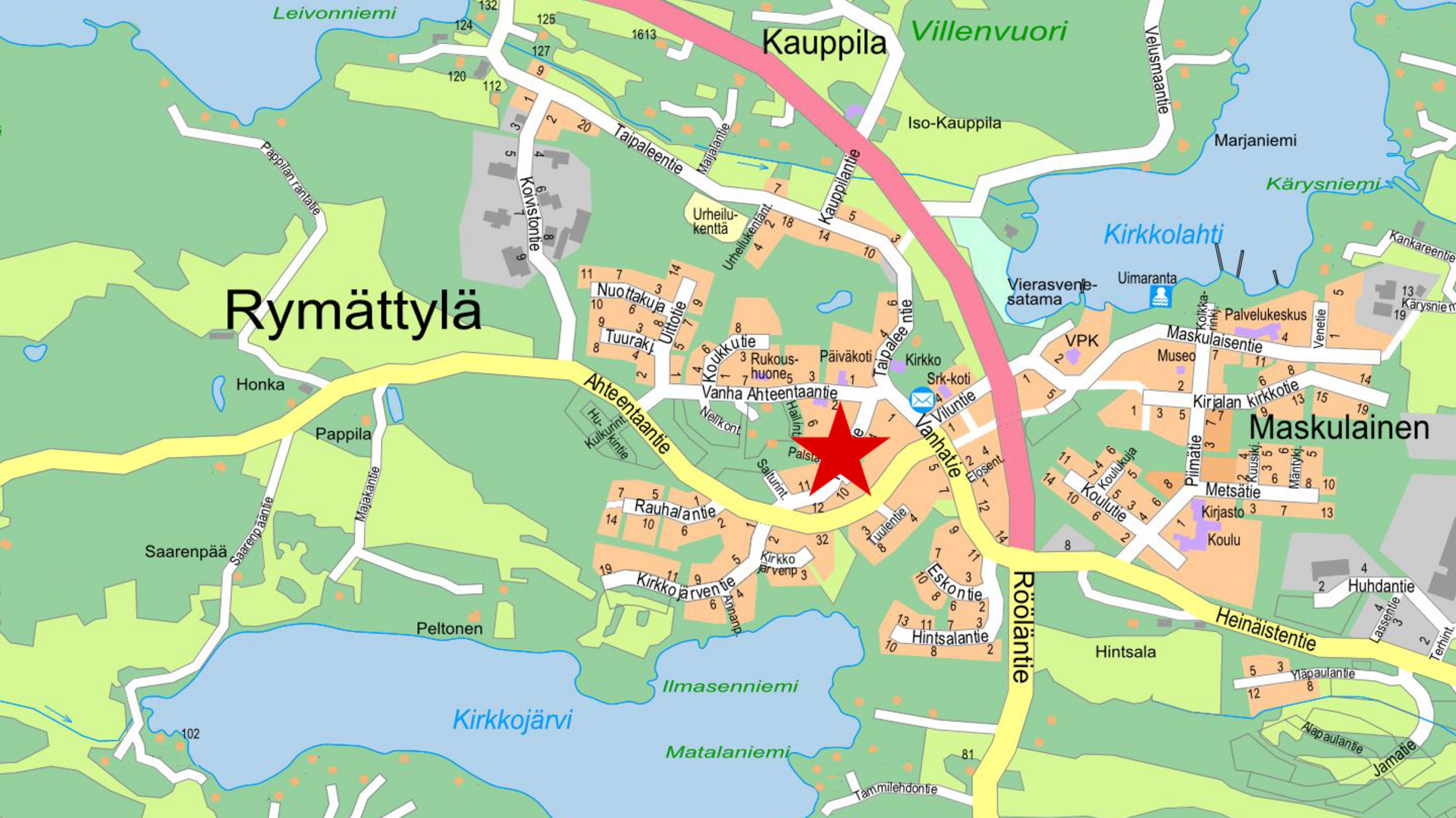 Rymättylän Taipaleen alueen kunnallistekniikka