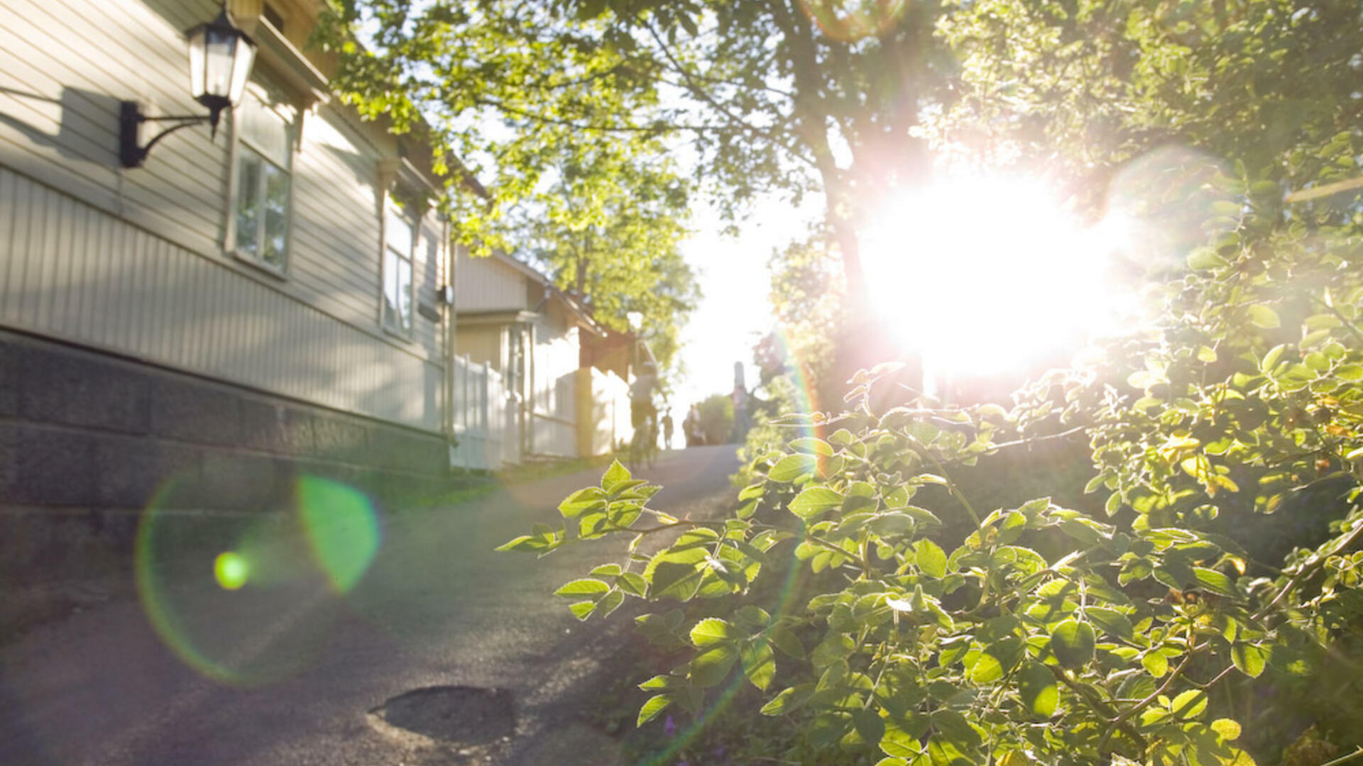 Vanhakaupunki, auringonsäteet