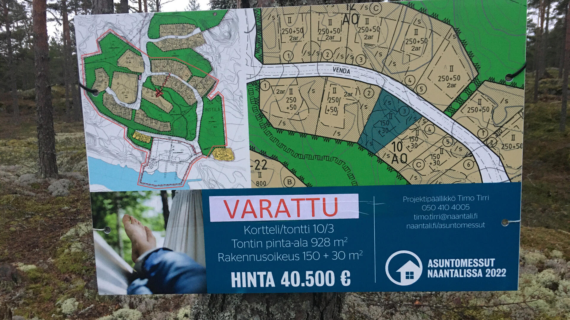 Asuntomessujen tontteja on varattu.