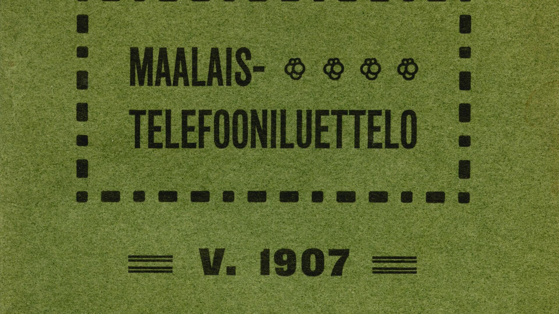 vihreä vanha puhelinluettelo