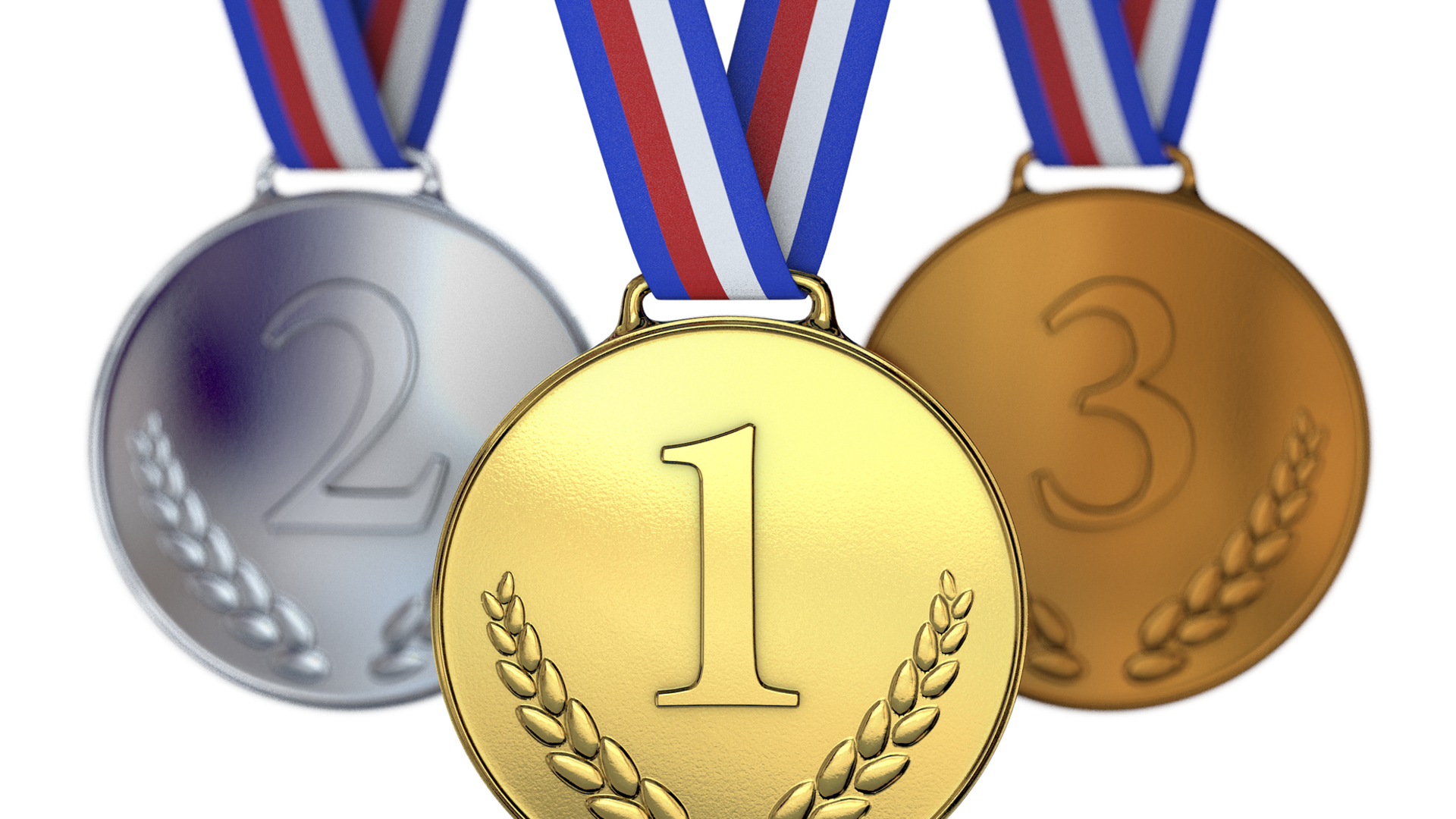 kulta, hopea ja pronssimitali