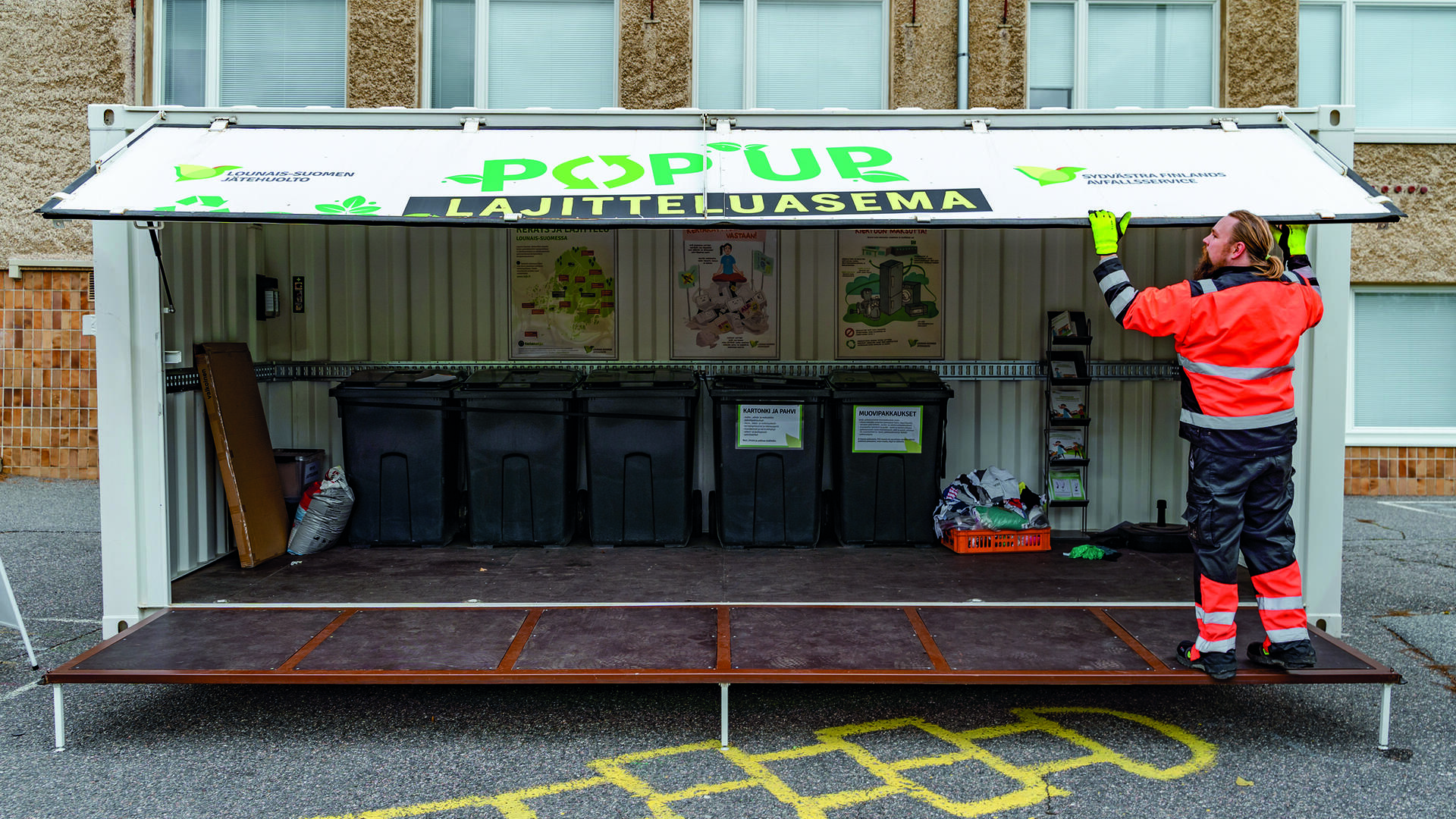 LSJH pop up lajitteluasema, kuva: LSJH