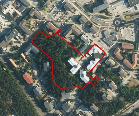 Rajaus ortokuvalla Hallinpolku_akm