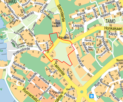 Taimonkulman akm opaskartta