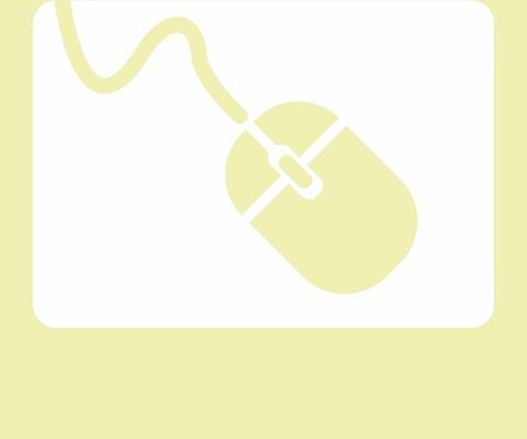 Hiiri keltaisella pohjalla.