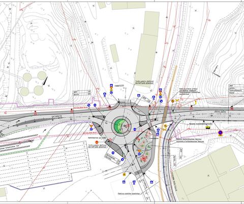 Satamatien ja Järveläntien katusuunnitelma