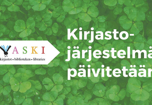 Kirjastojärjestelmää päivitetään