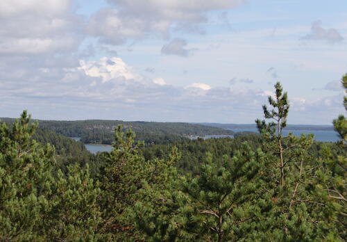 Saaristomaisema Rymättylän karhuvuorelta