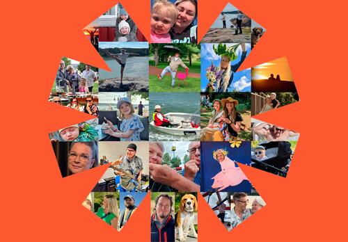 Ilo-valokuvakilpailuun osallistuneiden kuvien koostekuva.