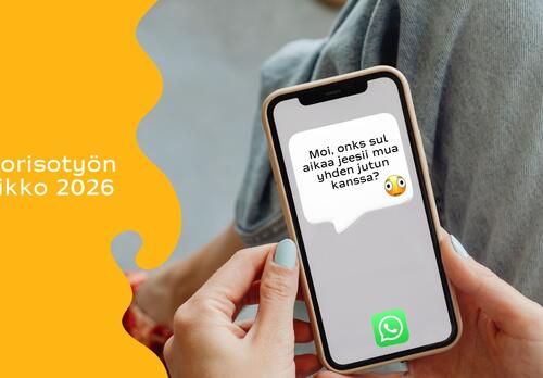 Kuva etsivän nuorisotyön keskustelusta