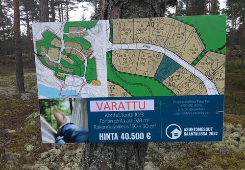 Asuntomessujen tontteja on varattu.