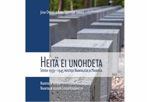 Kirjan kansi, jossa muistokiviä ja kirjan nimi