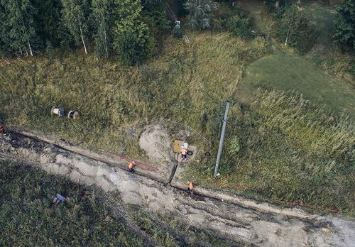 Maakapeltointityöt käynnissä.