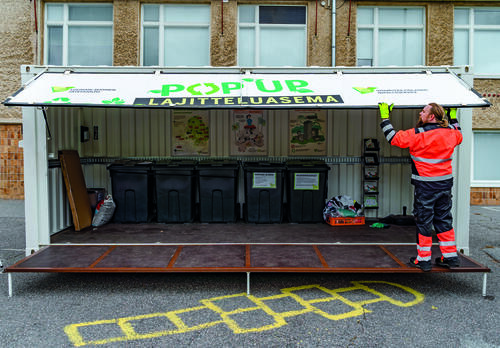 LSJH pop up lajitteluasema, kuva: LSJH