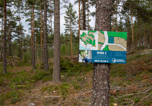 Tonttikyltti asuntomessualueella