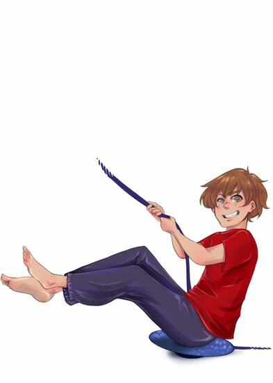 Kuvassa temppuilevia lapsia