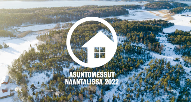 Talvinen asuntomessualue logolla